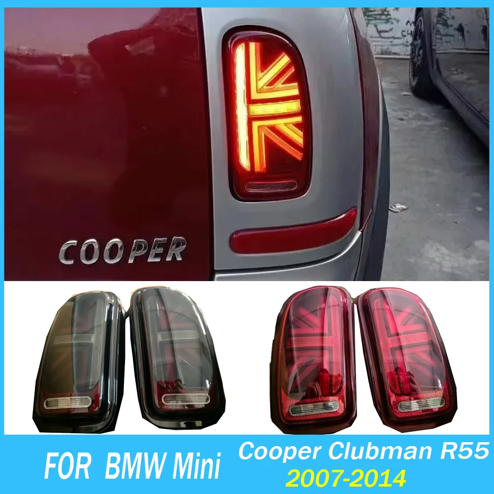 

2 шт. светодиодный задний фонарь для BMW Mini, указатели поворота заднего хода Plug And Play Cooper Clubman R55 2007-2014, модифицированный светодиодный задний тормоз