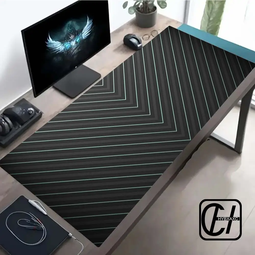 

Striped Style Mouse Pad XL Computer Accessories Office Game Table Mats Rubber Anti-slip Gaming Keyboard Mousepads XXL Desk Pads