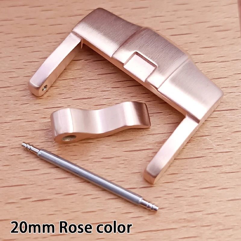 20mm 클래스프 시계 스트랩 - 실버-블랙 골드 고무 스트랩 클래스프 - 스테인리스 스틸 스트랩 클래스프 - 액세서리 교체 부품