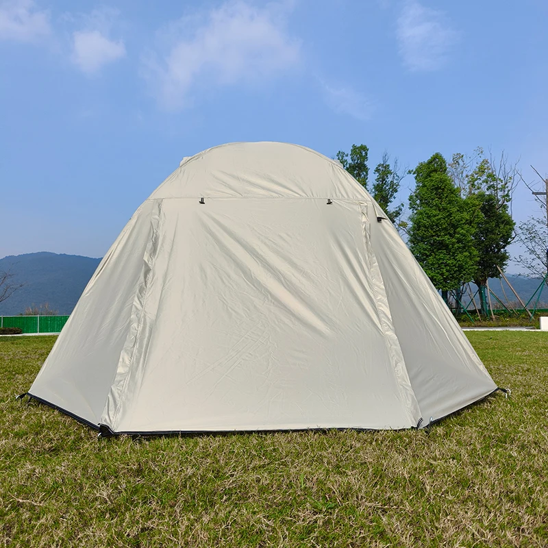 Outdoor Camping Tent with Big Floor and Spacious Room, 2 Layers Tents, 4 Season Hiking Tent, Nice Ventilation, 2 Doors