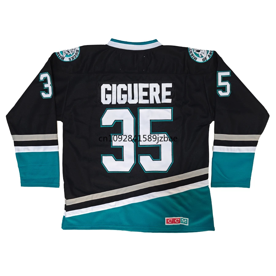 Jean-Sebastien Giguere Jersey American Anaheim Retro Ice Hockey Jerseys 13 Teemu Selanne Jersey All Stitched Sweater Us M-3XL