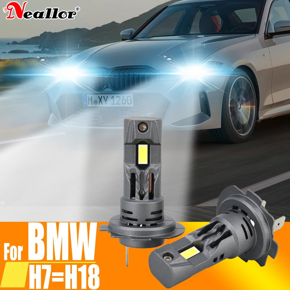 

H7 Led Canbus No Error Headlight 12V 55W Bulb High Power Xenon 6000K White Turbo Diode Lamps For BMW E46 E90 F10 E39 E87 E60 G30