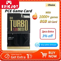 Tarjeta de juego EPICJOY PCE con más de 1000 juegos, tarjeta de memoria, tienda NTSC/Pal, archivos de juego para consolas de juegos PC-Engine Turbo GrafX
