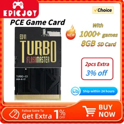 EPICJOY PCE Game Card with 1000+ games Drive Memory Card Store NTSC / Pal Game Files For PC-Engine Turbo GrafX Game Consoles