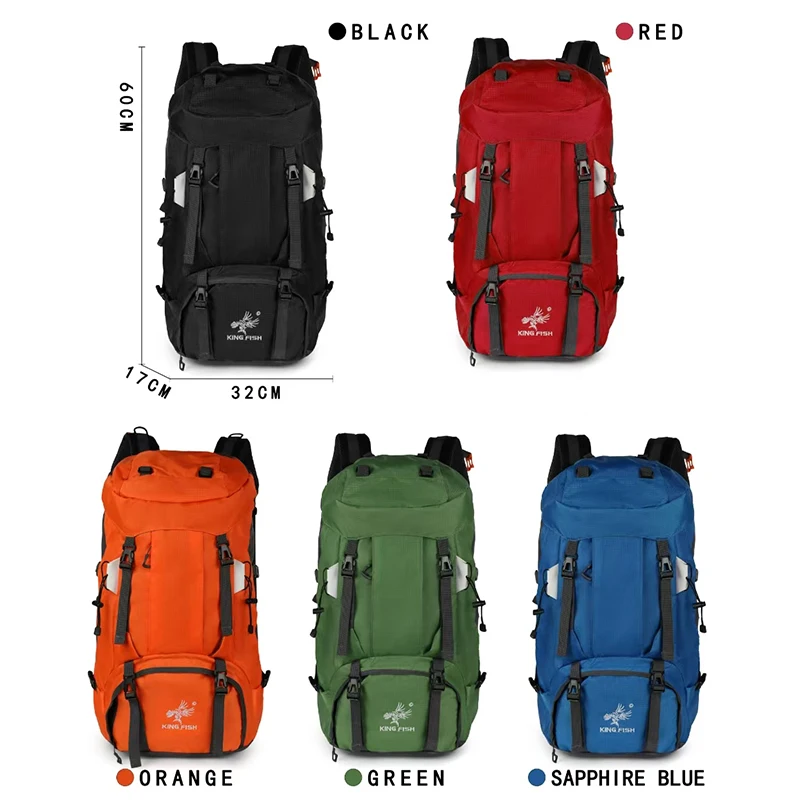 

Large Capacity Outdoors Climbing Bags Outing Sports Wear-resistance Breathable Multifunctional Camping Cycling Backpack