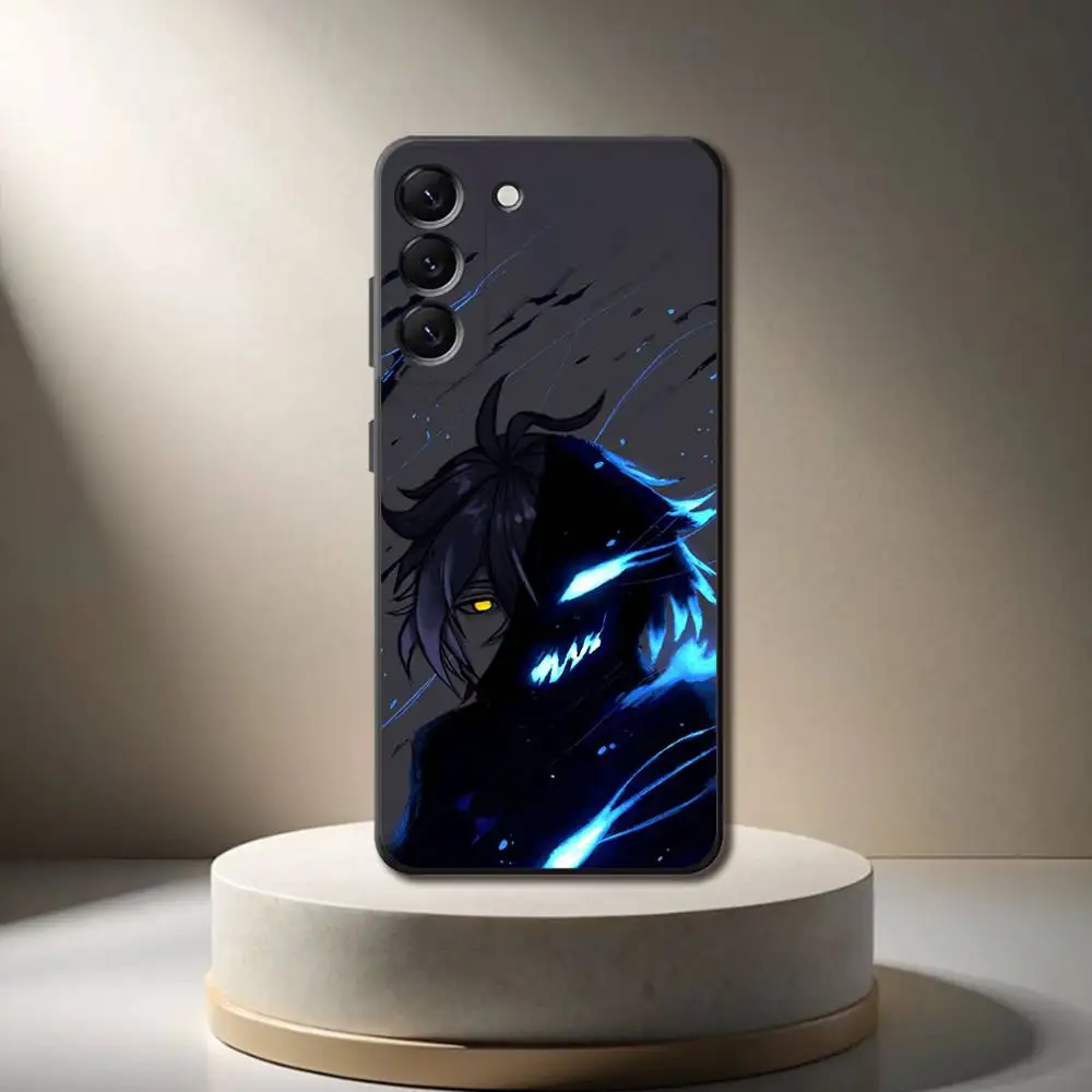 原神インパクト F-Flins 電話ケース サムスンギャラクシー A 73、72、51、53、52、71、22、5G、ノート、J7、8、9 ソフトブラックカバー