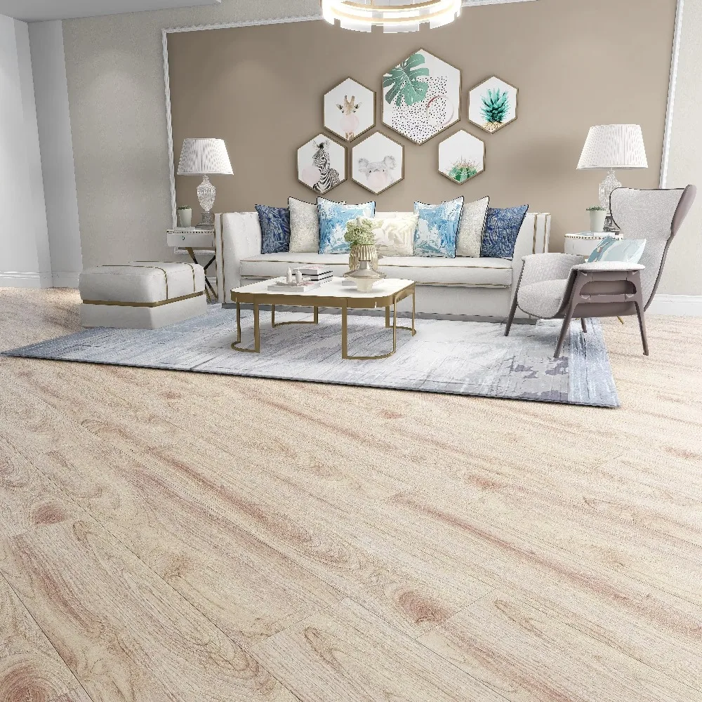 Customized version printed SPC plastic flooring 7 "x49" EVA wood model hardcore plastic flooring