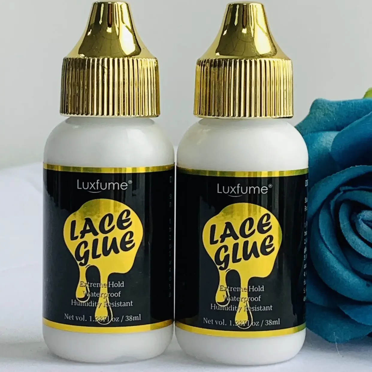 Adhesivo para peluca, pegamento de encaje de sujeción audaz para pelucas, adhesivo de reemplazo de cabello de sujeción extrema para sistemas de peluquín + gorros de peluca HD, gorros de media