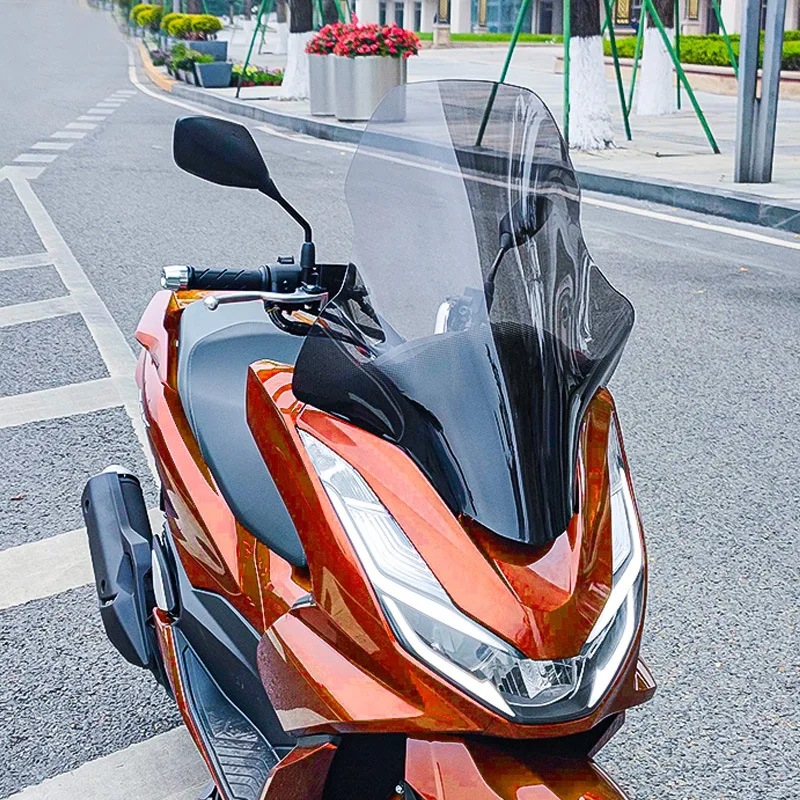 

Для Honda PCX160 2022, передний дефлектор с высоким ветром, модификация материала ПК, аксессуары для мотоциклов, новое состояние