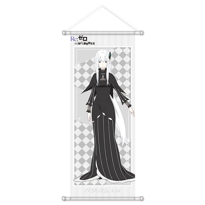 VIKAMA Black Gothic Formal Male Anime Wall Scroll Tapestry Victorian Suit Art Fabric Poster for Bedroom Living Room Goth Gift