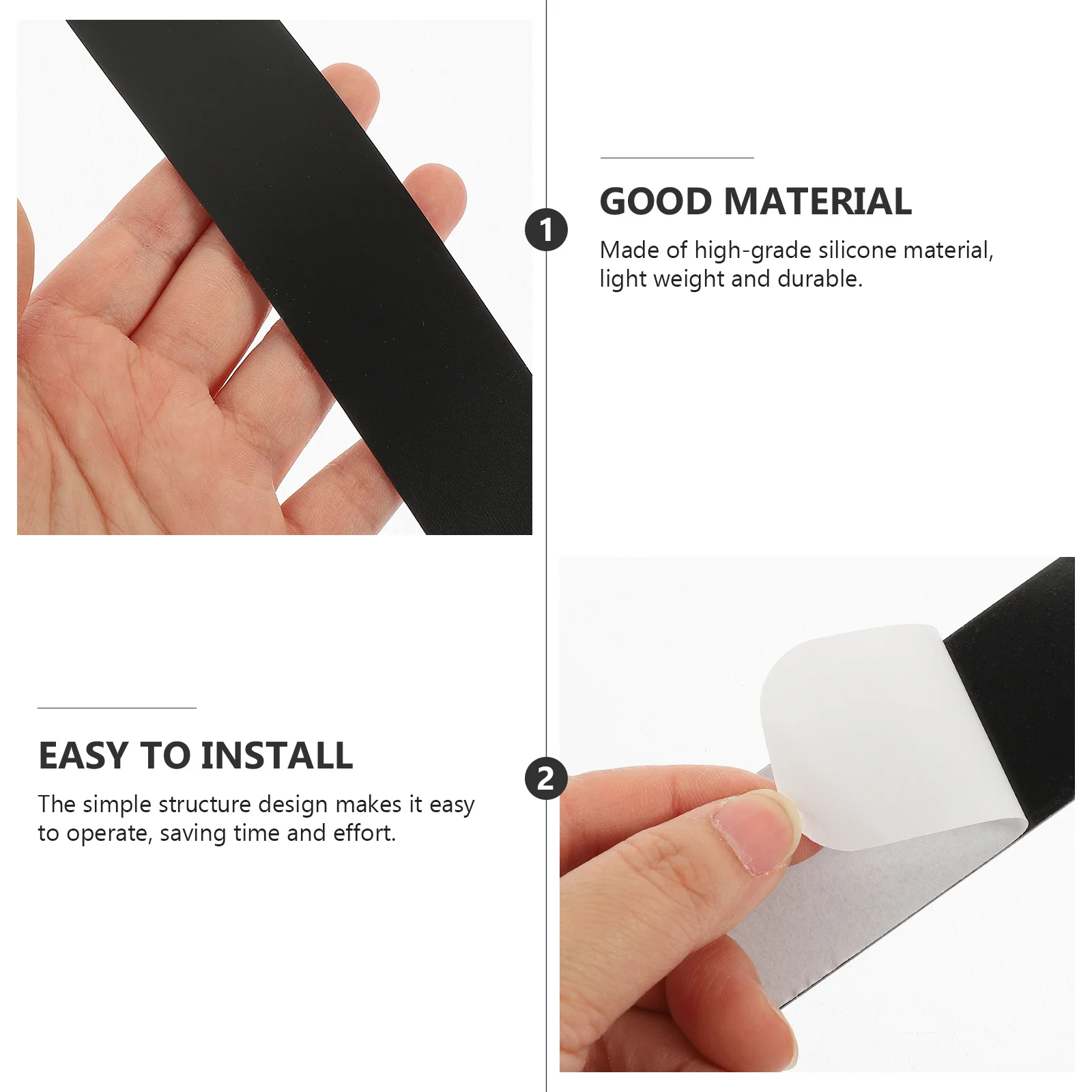 2Pcs Bike Chain Stay Protectors Silicone Bike Frame Protective Stickers Anti-Scratch Decals for Mountain Road Folding Bikes