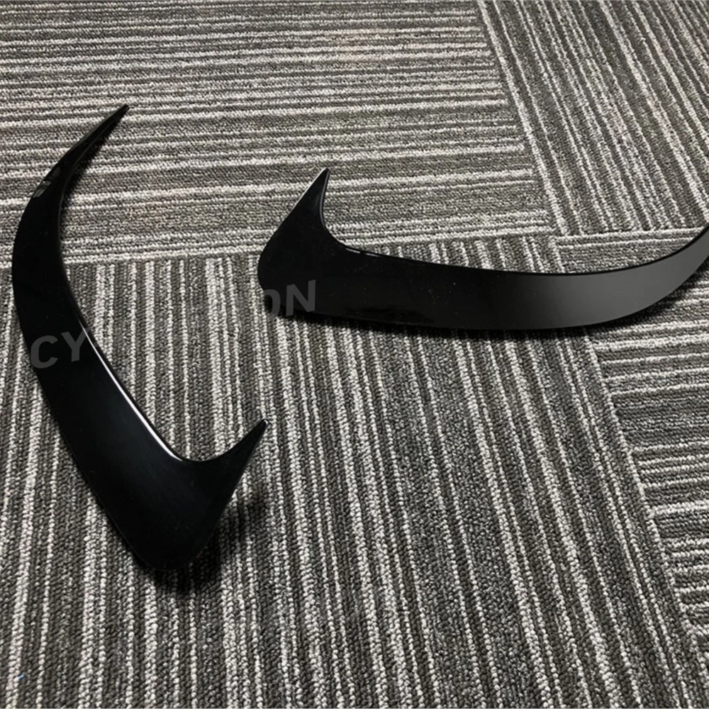 

JCYECF Gloss Black For Mercedes Benz C Class W205 C180 C200 C300 C63 For AMG Coupe 2015-2021 Rear Bumper Fins Anards Splitters
