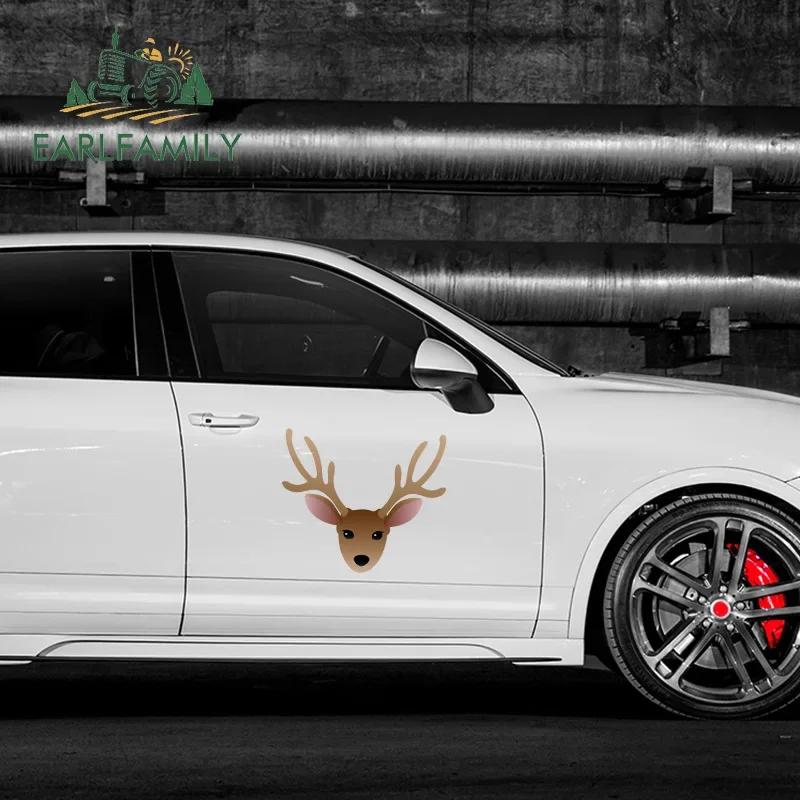 EARLFAMILY 43cm x 37cm for Christmas Car Accessories Stickers Waterproof Decal Auto Air Conditioner Scratch-Proof Decoration