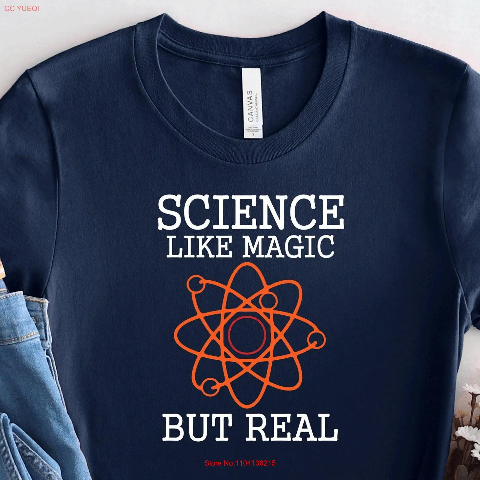 Science T Shirt Teacher For Teachers ScientisT Lovers It's Like Magic But Real LDA211 long or short sleeves