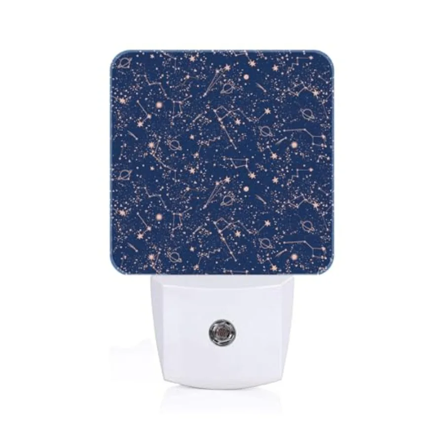 

Night Light, Plug Into Wall for Boys Girls Bedroom Decorative Square Night Light Lamp 0.5w Sleep Friendly