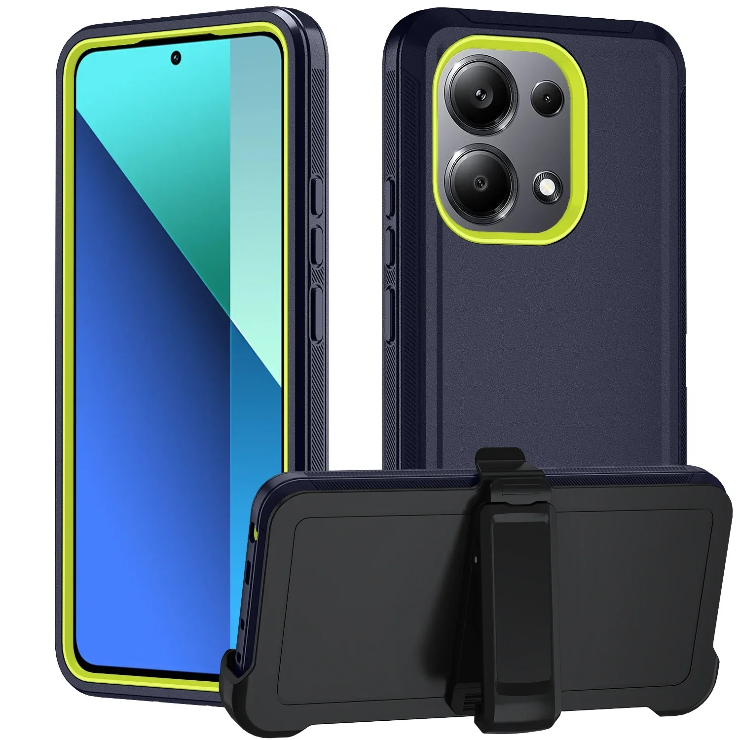 Armadura caso à prova de choque para xiaomi poco x6 m6pro redmi nota 13 pro resistente capa à prova de poeira para redmi nota 13 pro +