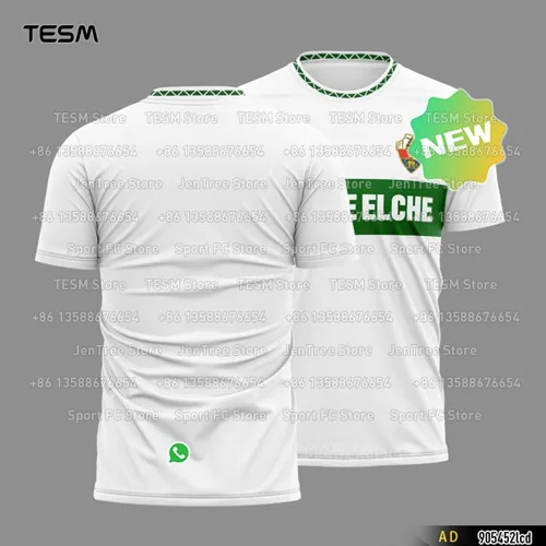 

TESM Men Retro Jersey T-Shirt Women Sports Top Children Casual Short-Sleeved T-Shirt High-Definition Printing Breathable Shirt