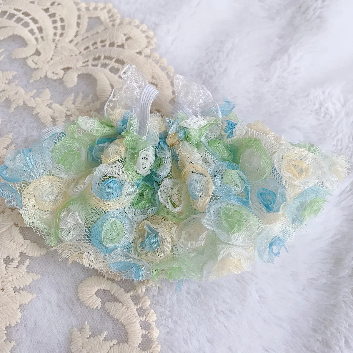 17CM Pendant Labubu Doll 17cm Labubu Generation 1 2 and 3 Macaron Color System Doll Clothes Camisole Dress