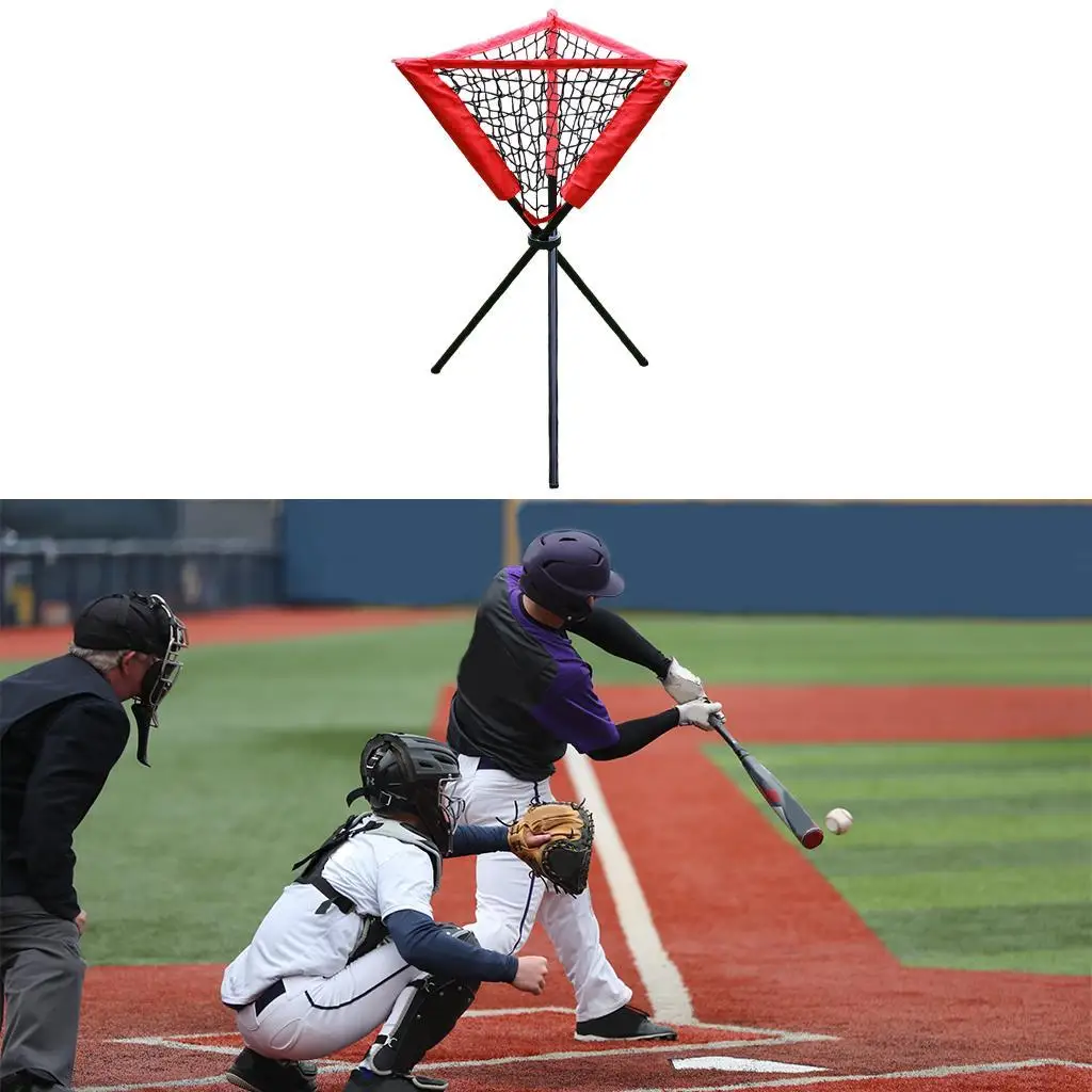 Baseball/Softball Ball Caddy Stand Hold Baseballs Or Softballs for Pitching and Batting Training, Portable & Foldable