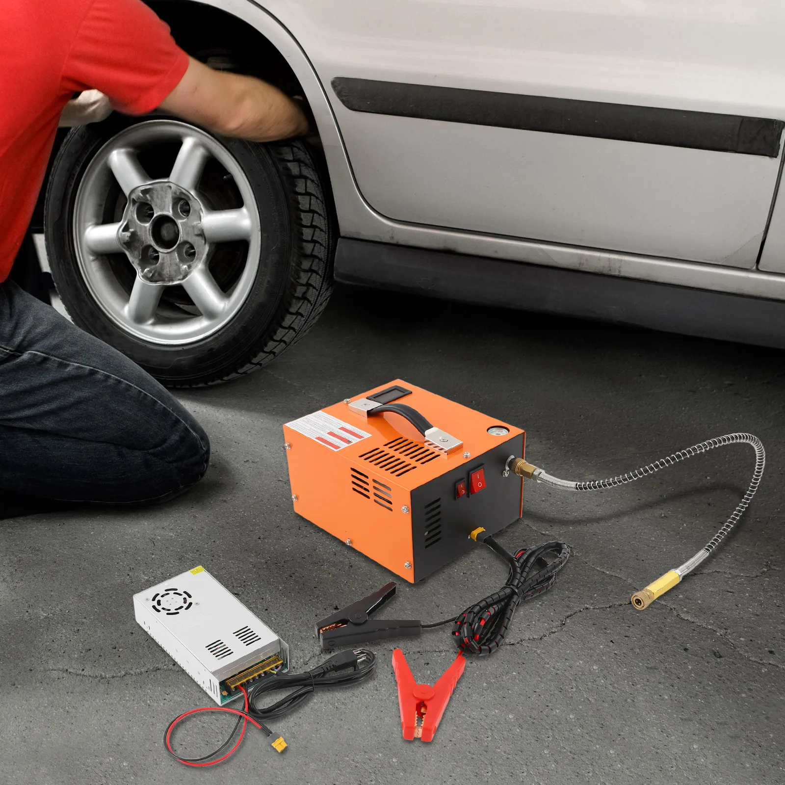 

Воздушный компрессор 20*17*12 см, компрессор из нержавеющей стали 4500PSI/30MPa, с трансформатором 300 Вт для пневматических винтовок PCP и баллонов для пейнтбола.