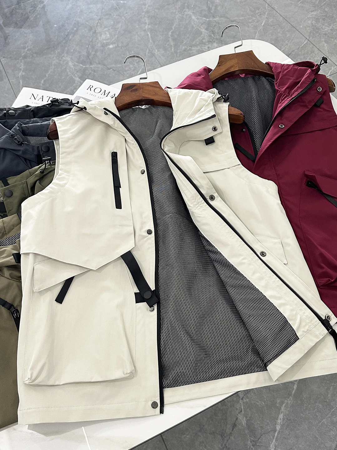 

Водостойкий тактический жилет Jaet, мужской и женский тканый осенний модный городской жилет, молодежный повседневный цвет на молнии