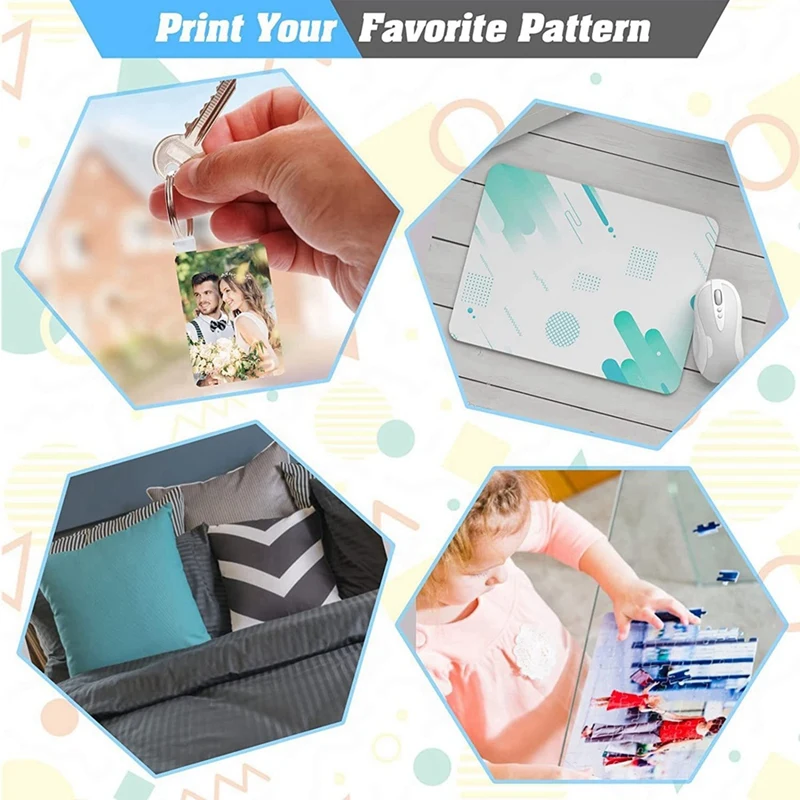 82 szt. Zestaw półfabrykatów do sublimacji, zestaw do sublimacji świątecznych rękodzieła DIY Craft wzór do druku termicznego