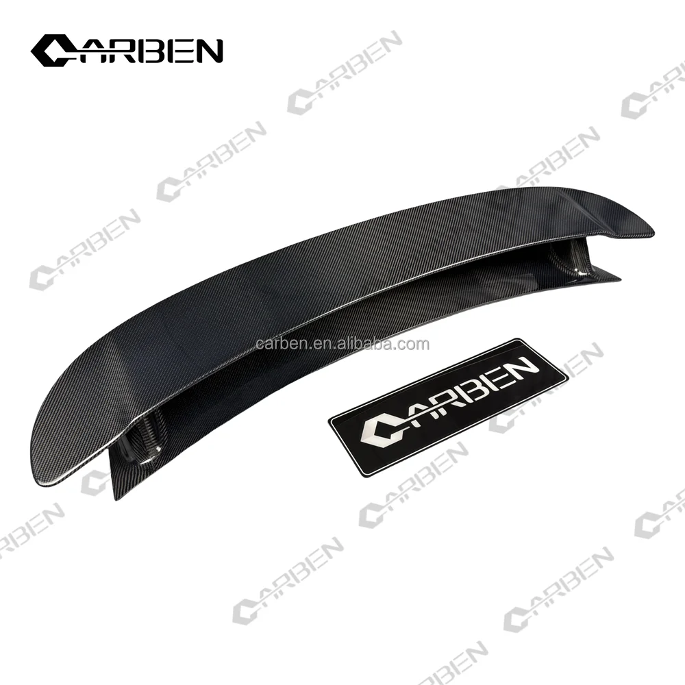 

New Carbon Fiber Double-Layer Rear Spoiler for Benz AMG GT50/GT43/GT53/GT63 Four Door Models Carbon Black Upgrade