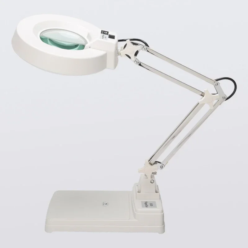 20× 30 HD high magnification desktop magnifying glass with LED lamp for electronic welding appraisal.