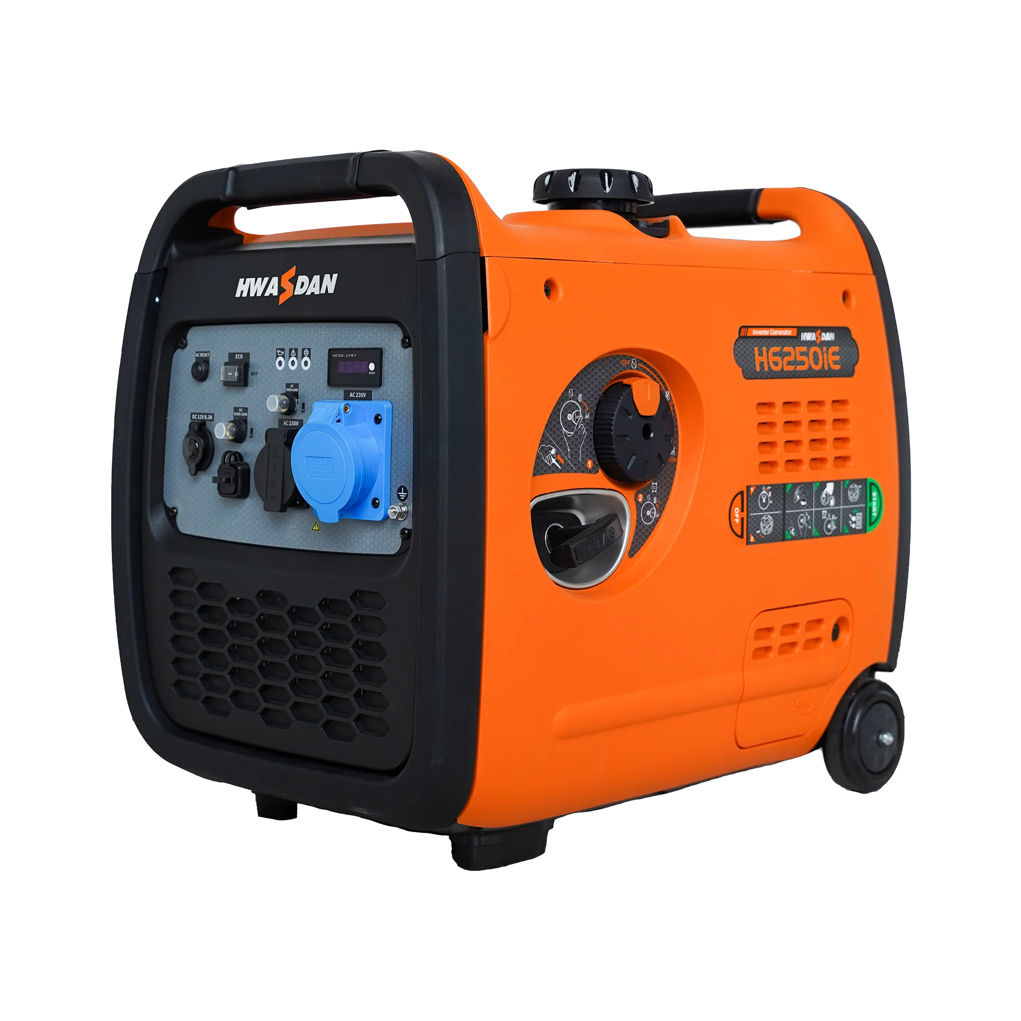 

5500Watt Portable Inverter Generator 5kW Electric Remote Start Gerador With Wheel For Home With 24V Single Phase Output