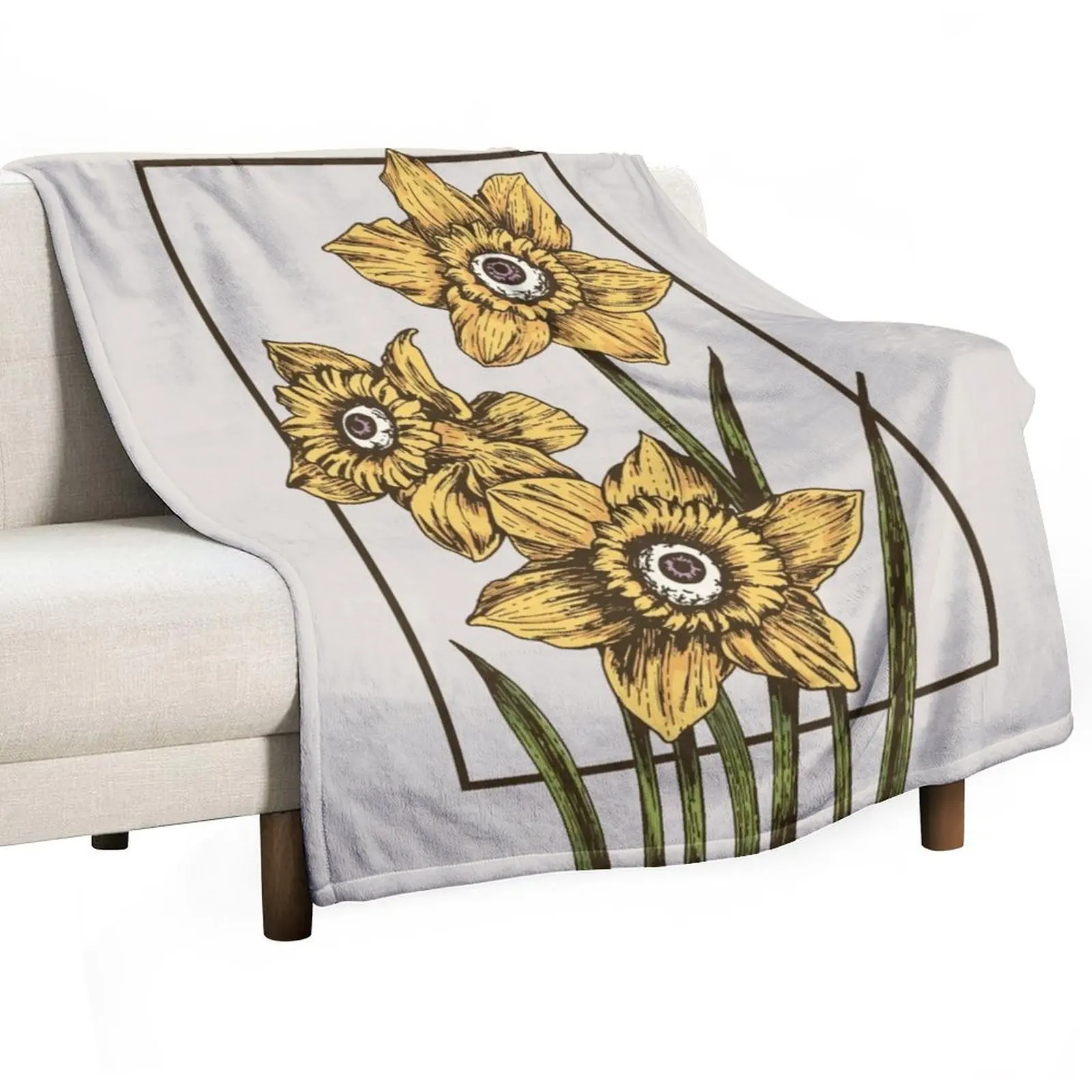 Daffodil Eye Throw Blanket Weighted Baby Polar Sofa Blankets