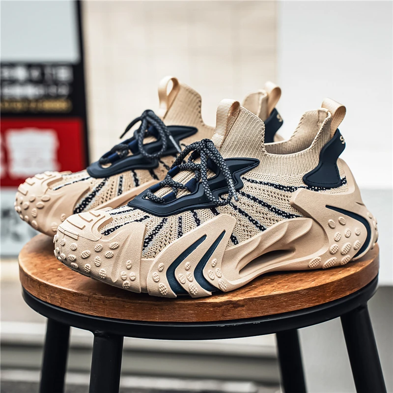 

Vent Hollow Breath Mesh Summer Daily Sneakers for Men Soft Wearproof Rubber Outsole Anti Slip Athletic Footwears