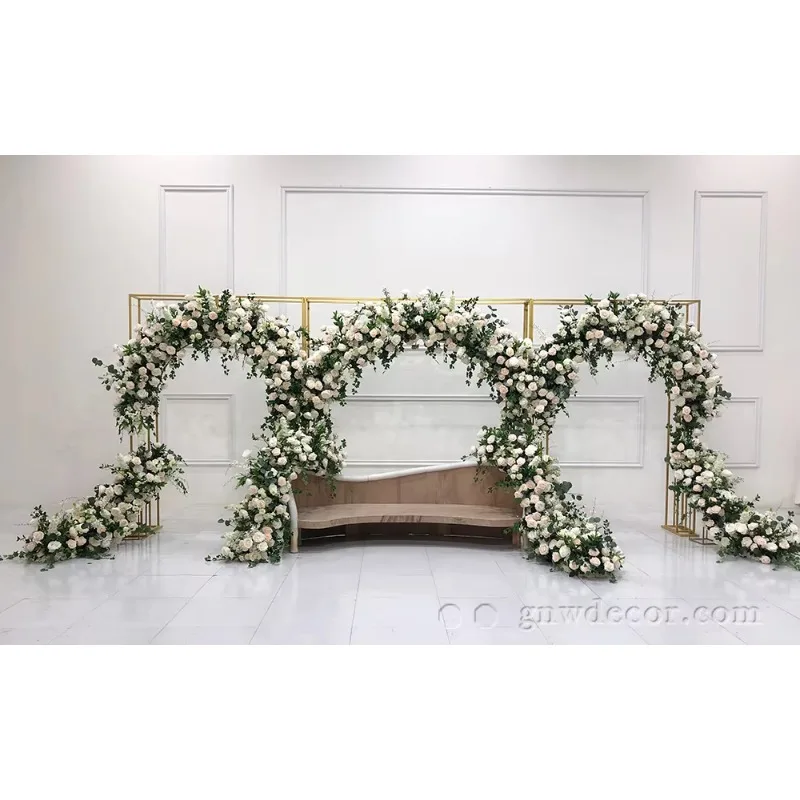 

Hot Sale Artificial Flower Centerpieces For Wedding Planner Arrangement Garland Decoration Ball Flowers Stand Table Centerpiece