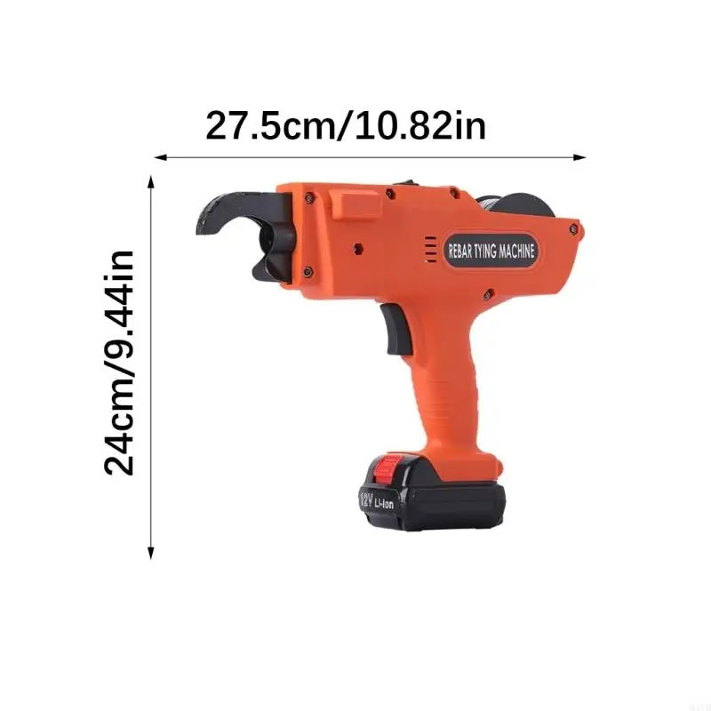 HandsFree Electric Bar Tiers Waterproof Design Long Last Lithium batteries Ergonomic Grip For Structural Engineering M4YD