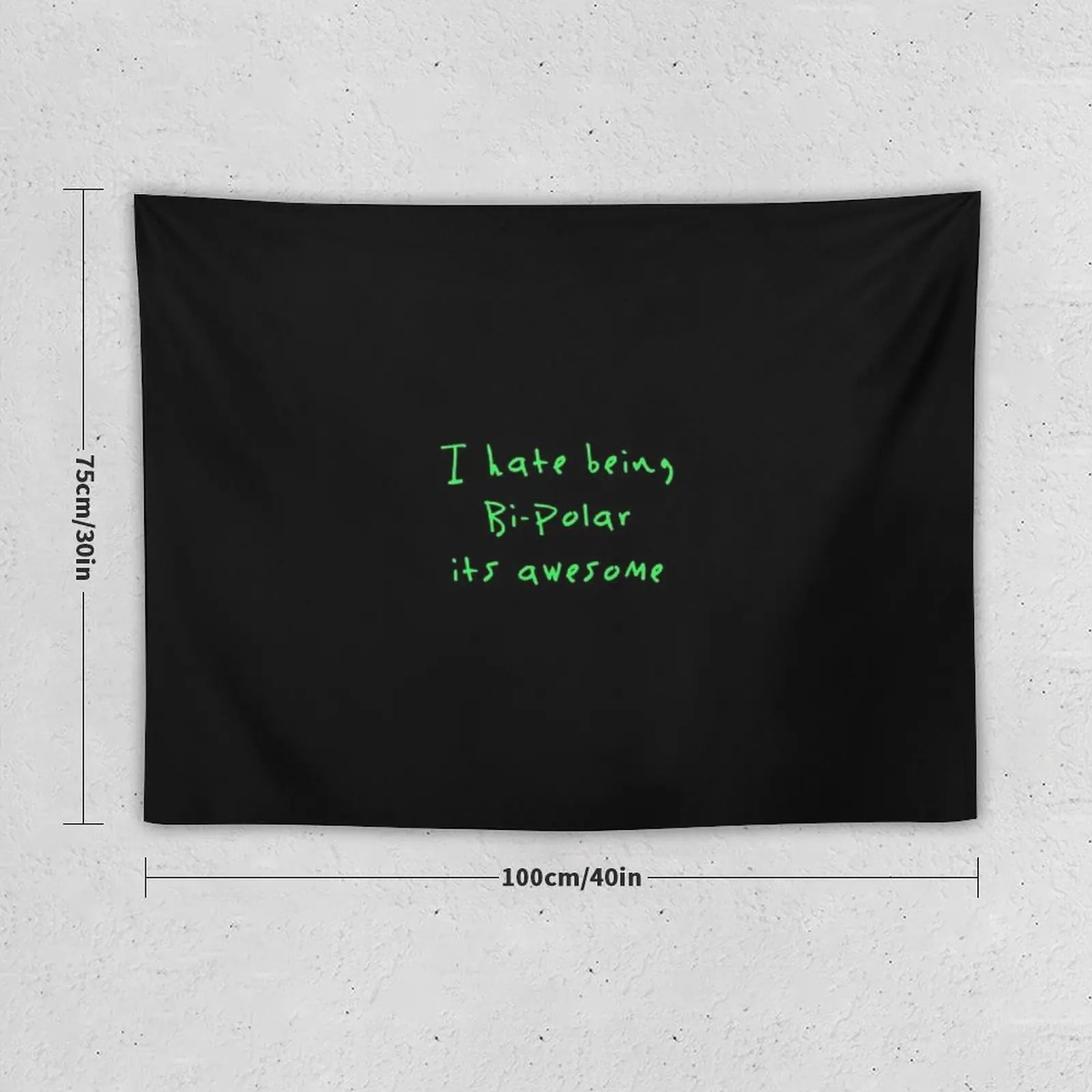 i hate being bipolar its awesome Kanye West Tapestry Cute Decor Japanese Room Decor Tapestry