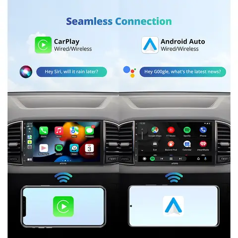 ATOTO 7 inch 2Din Android Car Multimedia Player Wireless Carplay Screen Android Auto Bluetooth Radio Double 2 Din Car Stereo A5L 8 best sales carplay double din - №7