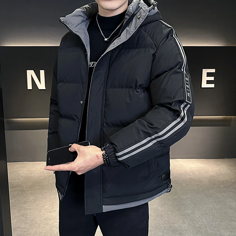 

Main promotion: 8XL plus men's cotton jacket, stand collar, thickened warm and waterproof jacket, winter clothing, men's hooded