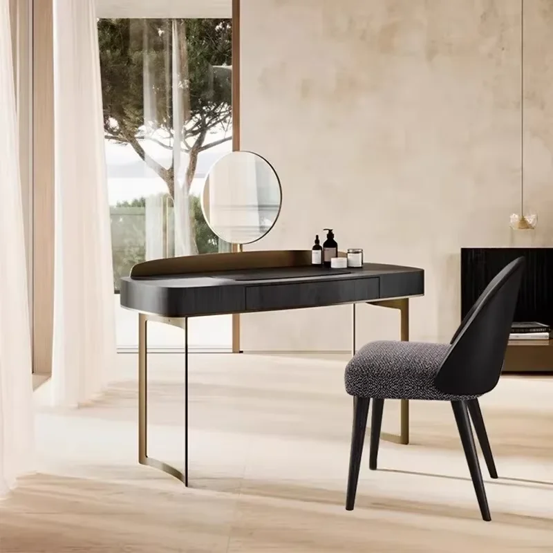 Modern Nordic Design Dressing Table Black Classic Aesthetic Luxury Dressing Table Multifunctional Home Meuble De Rangement Decor