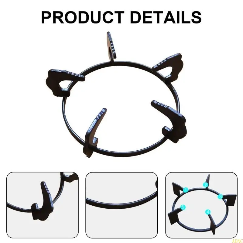 A0NC Cooking Accessy Accessy Accessy Accessessy Wok кольца Железная текстура, подходящая для кухонных плитов