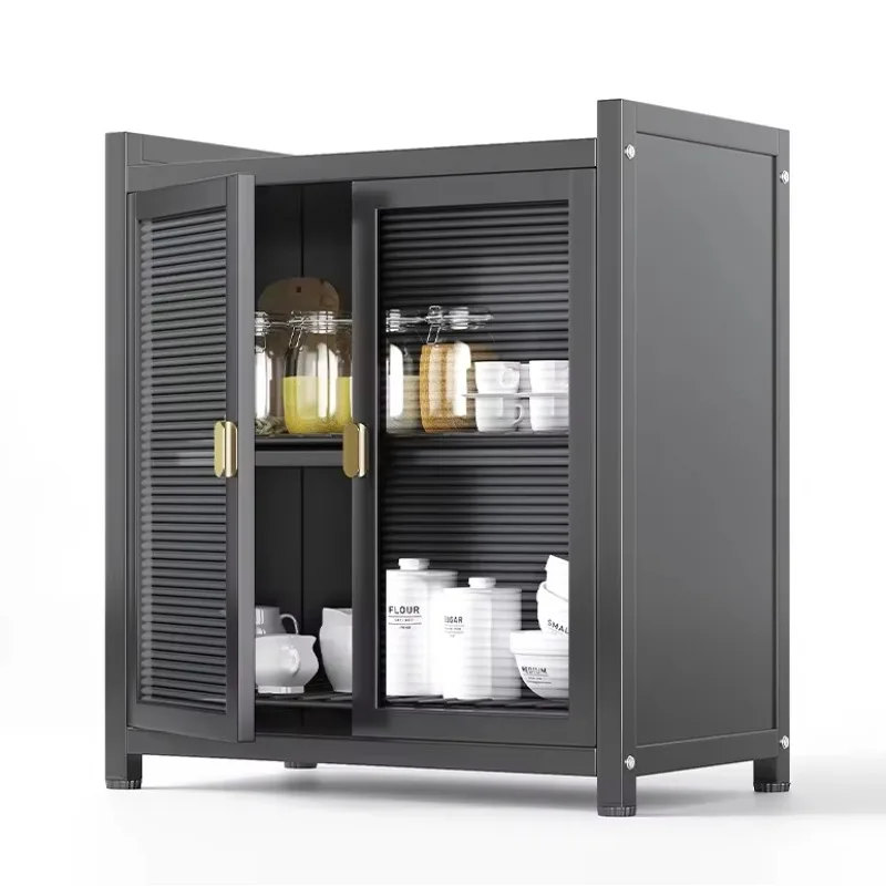 Wholesale Large Capacity Kitchen Storage Cabinet Multi-layer Bowls Dishes Storage Shelf Dustproof Cupboard Storage Holders Racks