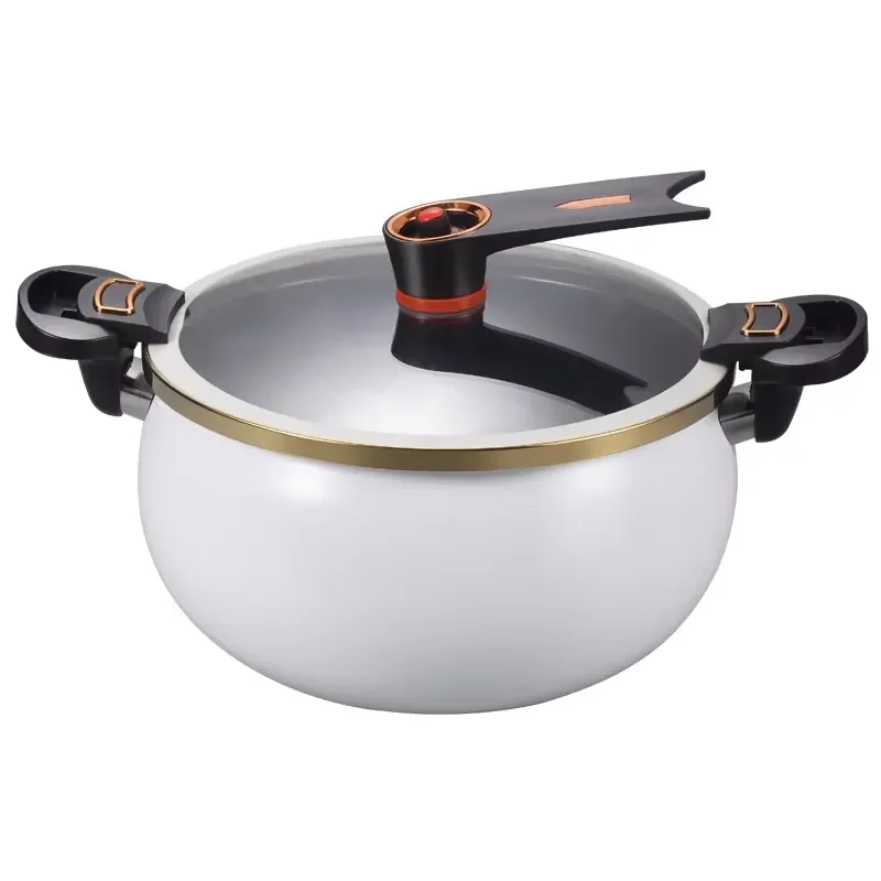 Large Capacity Non Stick Enamel Slow Cooker Low Pressure Iron Pot Household Kitchen Cooking Pot Accessories