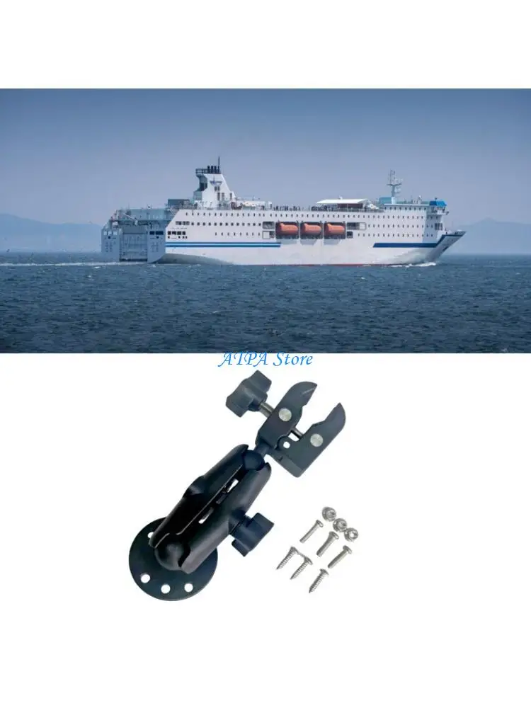 

U13C Heavy Duty Marine Stabilizer Bracket with Slip Resistant Pads Saltwater Proof Trolling Motor Stand for Outboard Motors