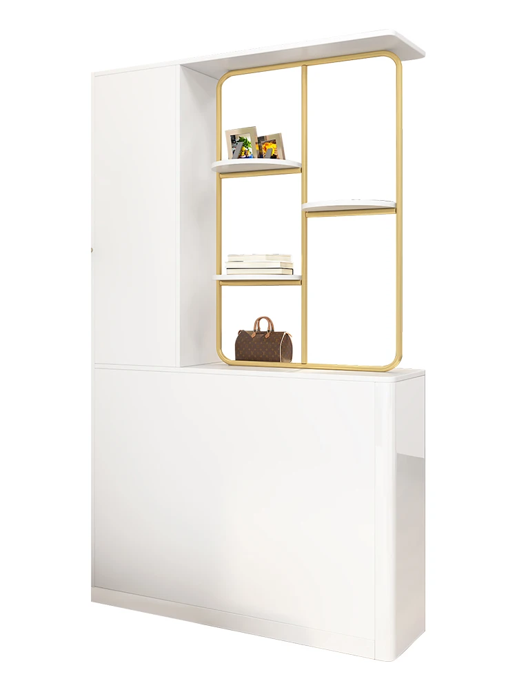 Storage rack, living room, household anti-collision facing the door, screen, entrance cabinet, shoe cabinet integrated