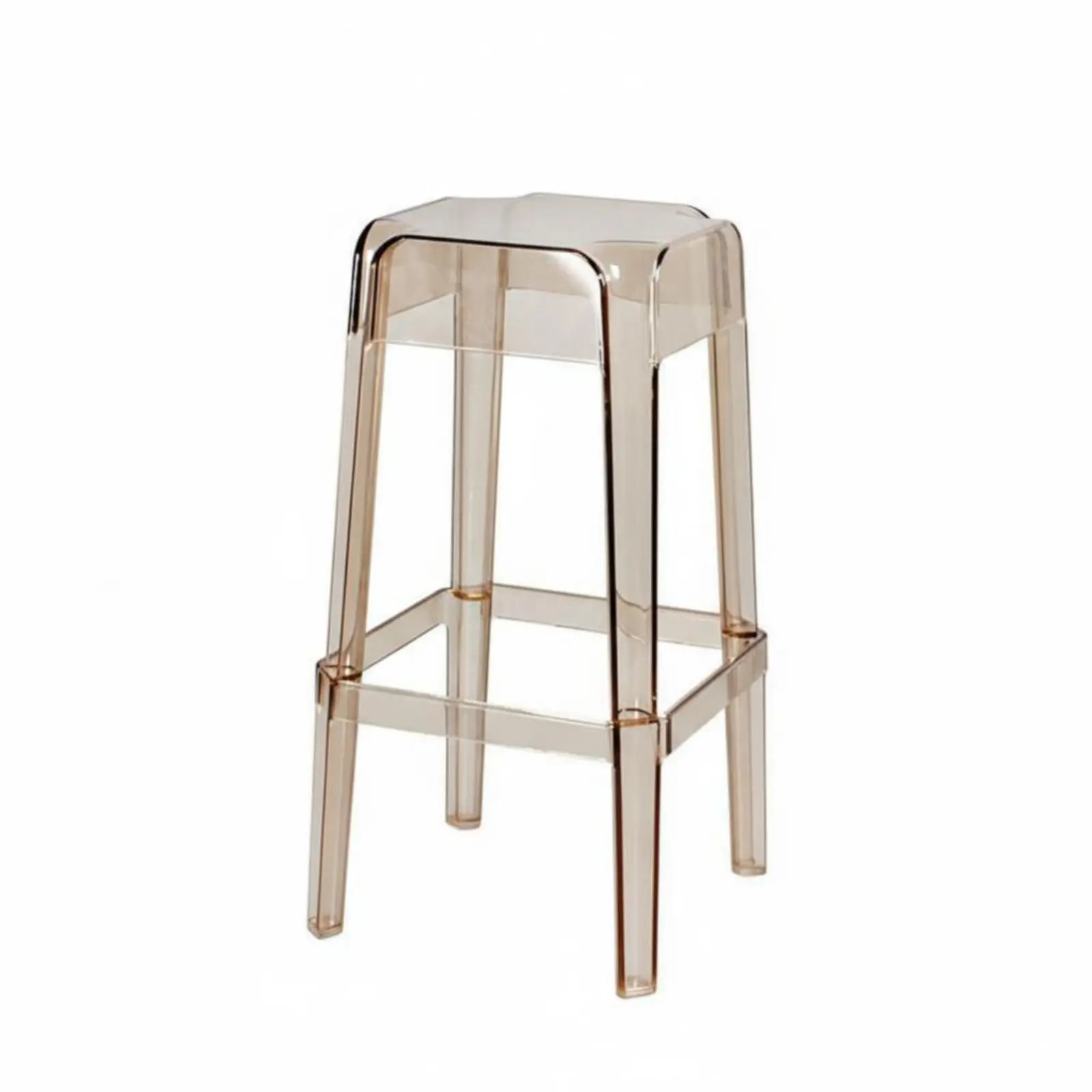 

Clear Acrylic High Stool Nordic design Transparent specter Stool Bar Height Modern Look for Apartment Dwellers