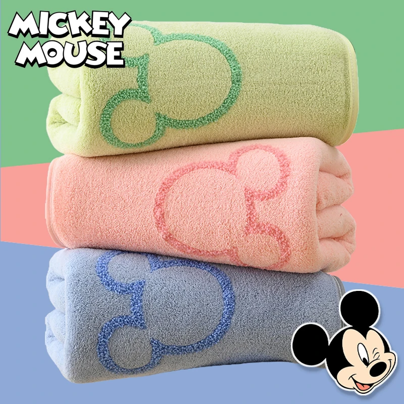 ดิสนีย์มิกกี้เมาส์ซึมซับเร็วแห้งเร็วผ้าเช็ดตัวนุ่มผ้าขนหนูเด็กผู้ใหญ่ผ้าขนหนูอาบน้ำอาบน้ำไมโครไฟเบอร์สำหรับห้องน้ำ