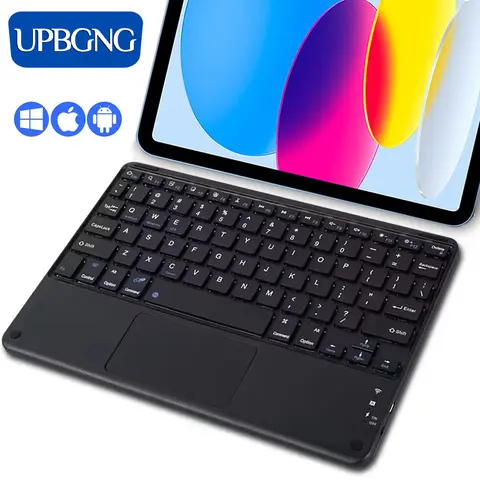 iPad 11th 2025 용 범용 터치 키보드 iPad Air 11 Bluetooth 키보드 용 11 인치 A16 Air 13 11 M3 Pro 10th 태블릿 키보드