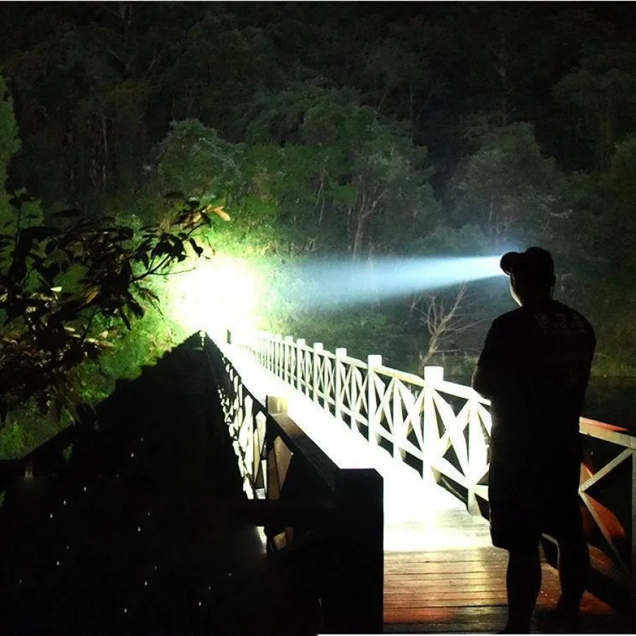 Poderoso led farol inteligente sensor farol tipo-c recarregável cabeça lanterna ao ar livre tocha de cabeça pesca caça cabeça lanterna