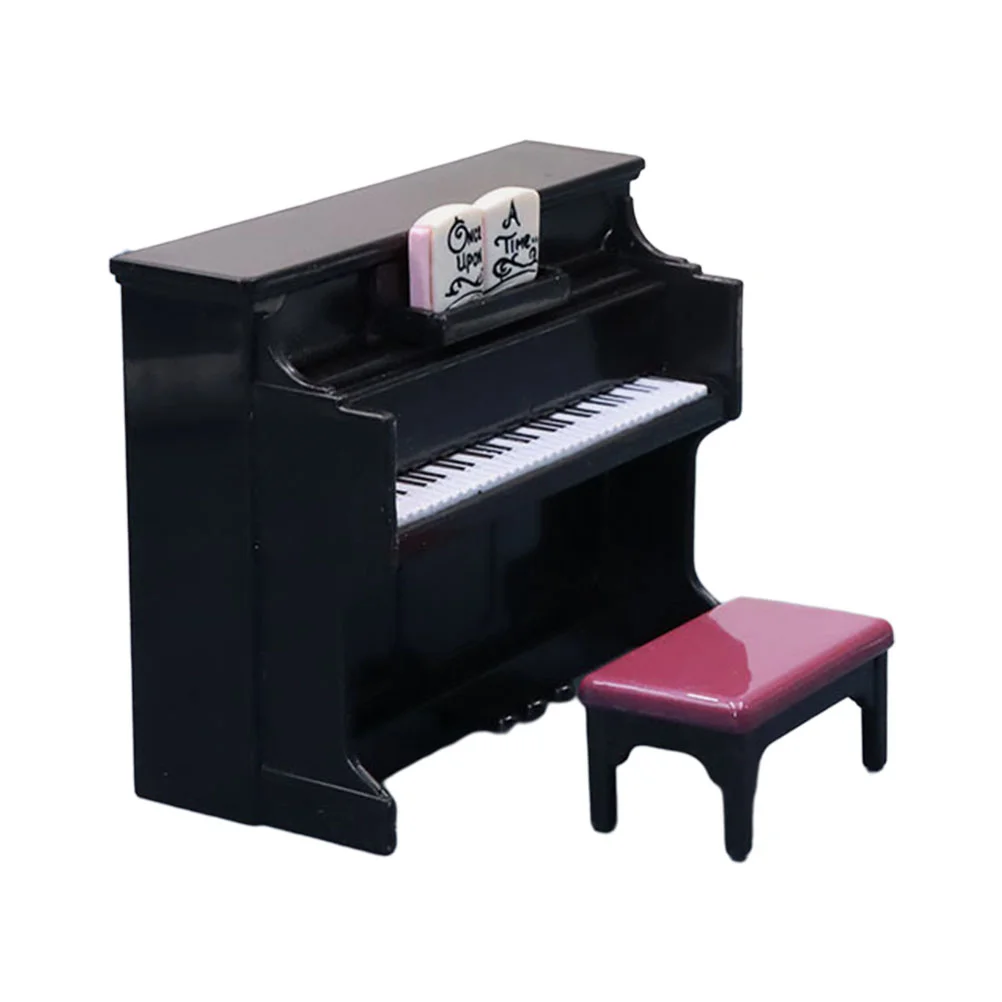 Mini Piano Ornament Micro Landscape Decor Creative Decoration Accessory Childrens Toys Stool Models