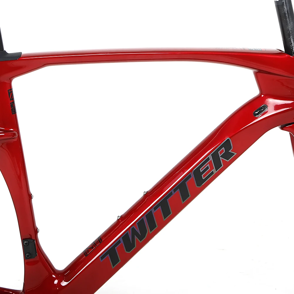 *New Style TWITTER Gravel V3 Bicycle Frame 700C Disc Brake Bike Frame 45CM 48CM 51CM 54CM Carbon Road Bike Fram for Men