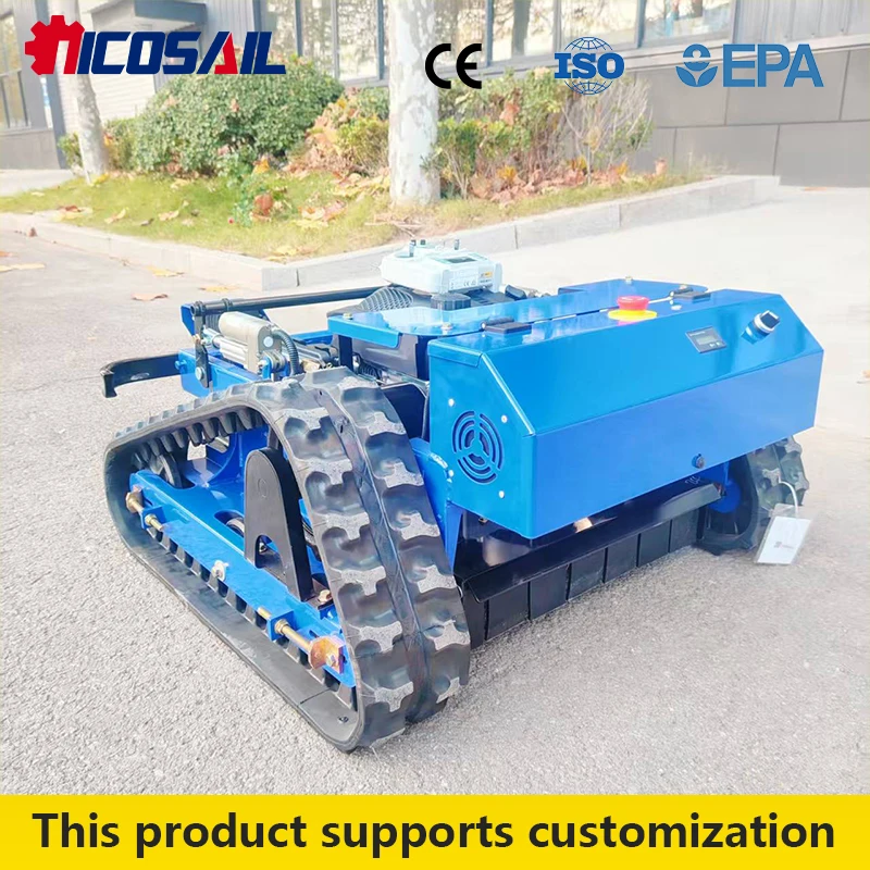 

24V Customizable QL500 Remote Control Lawn Mower, Anti-slip Track, Wet Ground Adaptable, Suitable for Golf Course Orchard