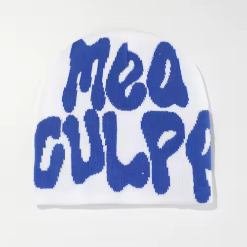 Mea Culpa Knitting Beanies Hat For Women Men Couple Y2K What's In Fashion Bonnet Kpop Wool Skullies Hoods Lady Caps Gorro шапка - Image 37